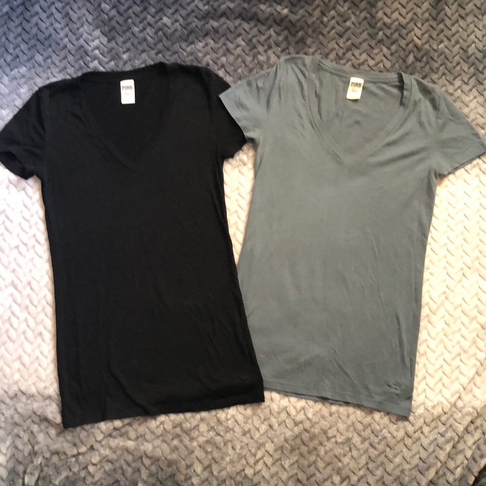 2 plain victoria secret PINK tees